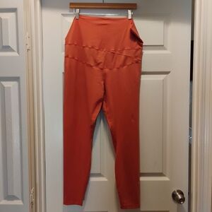 NWOT Nike Dri-FIT High-Waisted Leggings Salmon Pink Moisture Wicking Size XXL